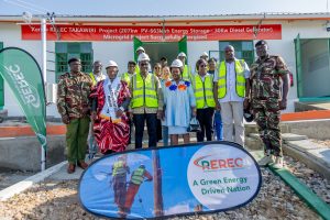 CS Commissioning of Takwiri Island solar mini-grid in Homa Bay County